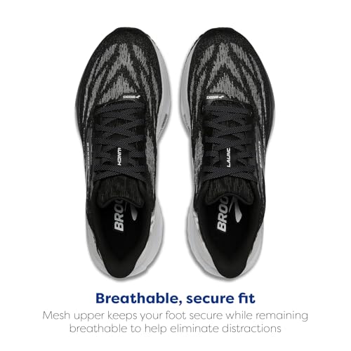 Brooks Women’s Launch 11 Neutral Running Shoe - Black/White - 6 Wide