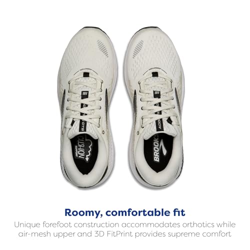 Brooks Men's Addiction GTS 15 Supportive Running Shoe - Vaporous Grey/Black/White - 12.5 Medium