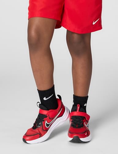 Nike Little Kid's Cosmic Runner Road Running Shoes, University Red/White-Black, 12C
