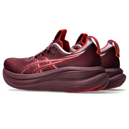 ASICS Women's Gel-Nimbus 28 Running Shoes, 9, BENIIMO Purple/Speed RED