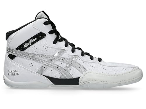 ASICS Kid's Matflex 8 GS Wrestling Shoes, 6, White/Pure Silver