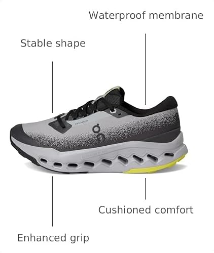 On Womens Cloudsurfer Trail 2 Waterproof Black/Lilac 6.5 M