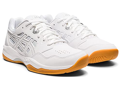 ASICS Women's Gel-RENMA Indoor Shoe, 12, White/Pure Silver