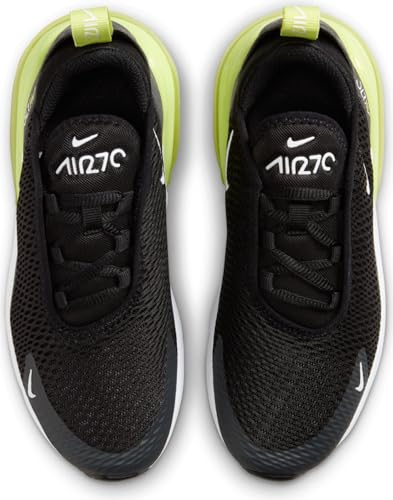 Nike Air Max 270 Little Kids' Shoes (AO2372-704, Light Lemon Twist/Black/Anthracite/White) Size 12
