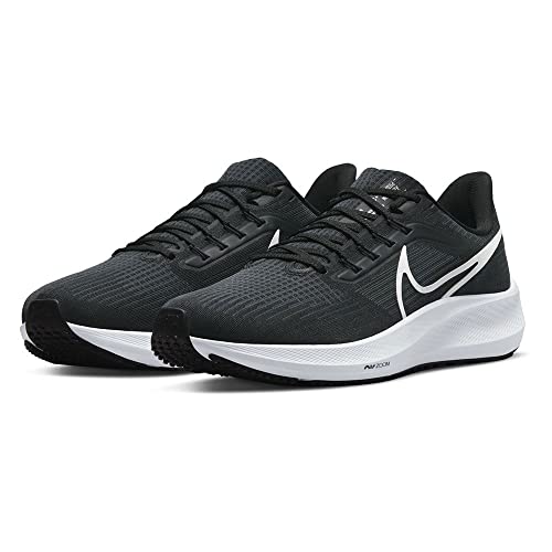 Nike Air Zoom Pegasus 39, Men's Road Running Shoes, Black White Grey Dk Smoke Grey, 11.5 US