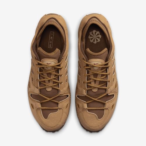 Nike ACG Air Exploraid Men's Shoes (FV2925-200, Flax/Cacao Wow/Light British Tan/Gym Red) Size 9