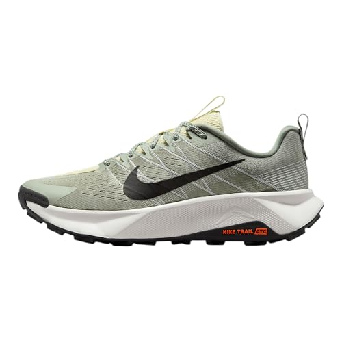 Nike Wildhorse 10 Men's Trail Running Shoes (FV2338-300, Jade Horizon/Light Silver/Safety Orange/Medium Ash) Size 14