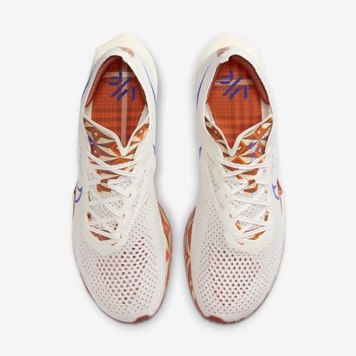 Nike Vaporfly 3 Men's Road Racing Shoes (FQ7676-100, Sail/Safety Orange/Burnt Sunrise/Hyper Royal) Size 9