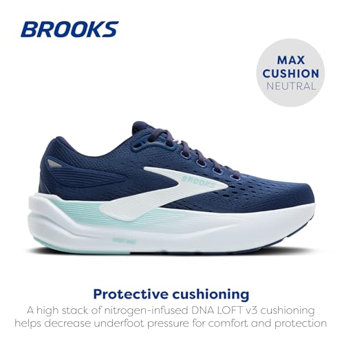 Brooks Women Ghost Max 3 Navy/Peacoat/Clearwater 8 Wide