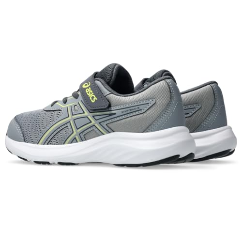 ASICS Kid's Contend 9 Pre School Running Shoe, 2, Gravel/Citron
