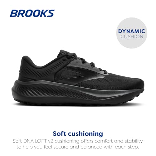Brooks, Mens, Anthem 8, Black/Black/Ebony, 11.5, Wide