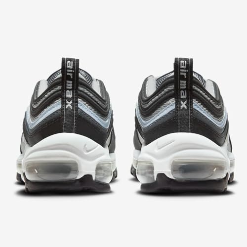 Nike Air Max 97 Big Kids’ Shoes (921522-033, Black/Iron Grey/Summit White/Blue Tint) Size 6