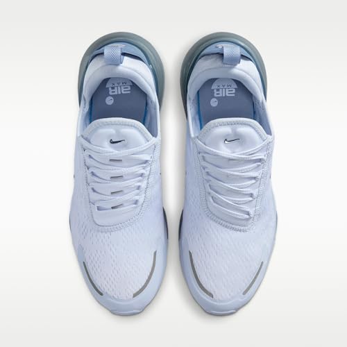 Nike Air Max 270 Premium Women's Shoes (Hydrogen Blue/Summit White/Metallic Silver/Light Photo Blue) Size 7.5
