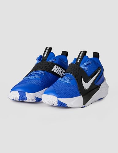 Nike Big Kid's Team Hustle D Basketball Shoes, Game Royal/White-Black, 4Y