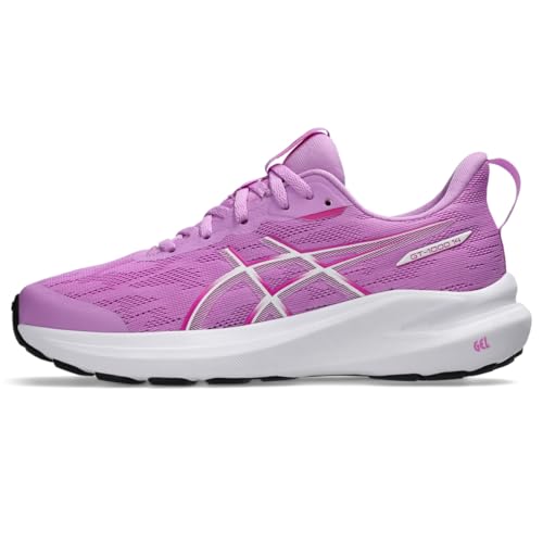 ASICS Kid's GT-1000 14 Grade School Running Shoes, 1.5, Lavender Glow/Digital Sakura