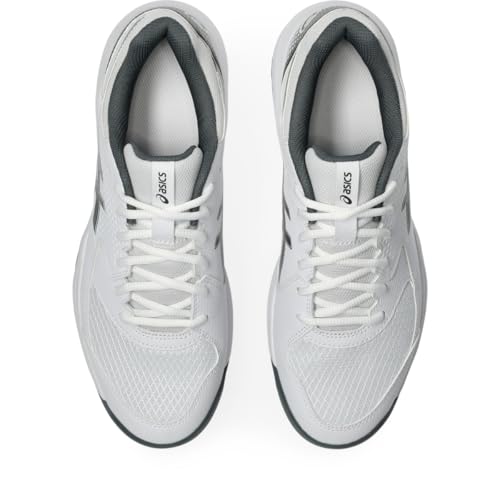 ASICS Men's Gel-Dedicate 8 Pickleball Shoes, 7, White/Gunmetal