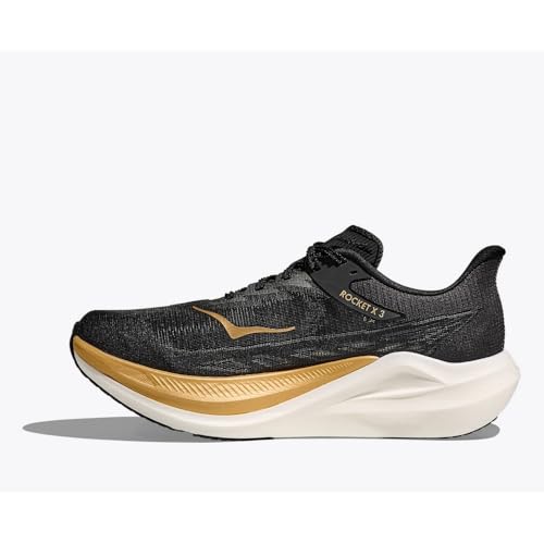 Hoka Unisex Rocket X 3 Black/Gold Men's 8.5, Women's 9.5 Medium