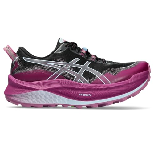 ASICS Women's Trabuco Max 3 Trainers, Black Light Blue, 11