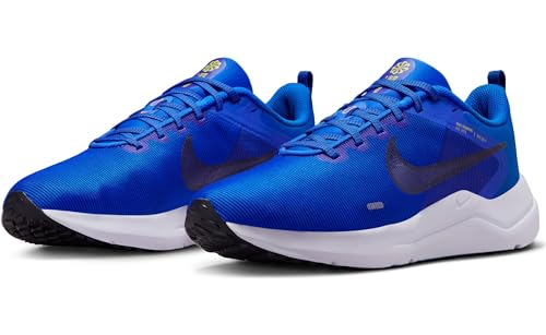 Nike Downshifter 12 Mens Running Trainers DD9293 Sneakers Shoes (UK 11 US 12 EU 46, Racer Blue Black high Voltage 402)