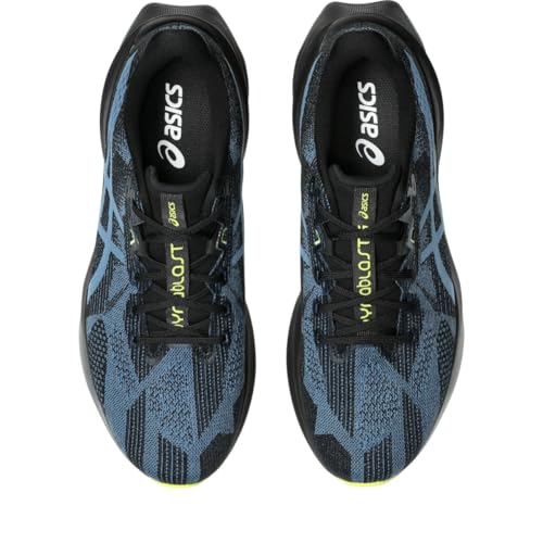 ASICS Men's DYNABLAST 5 Running Shoes, 11.5, Black/Winter SEA