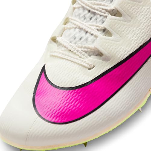 Nike Rival Sprint Track & Field Sprinting Spikes (DC8753-101, Sail/Light Lemon Twist/Guava Ice/Fierce Pink) Size 9