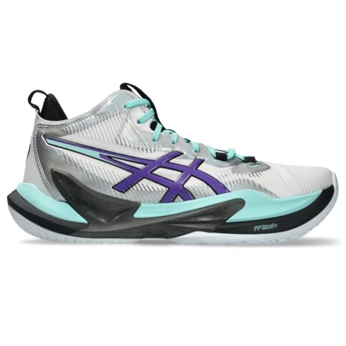 ASICS Men's METARISE 2 Volleyball Shoes, 12, White/Radiant Amethyst