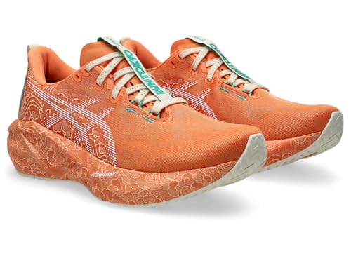 ASICS Unisex-Adult Novablast 5 Sports Shoes, SUN PEACH/WHITE, 7 UK Men/ 6 UK Women