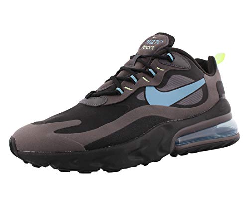 Nike Air Max 270 React Mens Shoes Size 10.5, Color: Charcoal Black/Cerulean/Thunder Grey