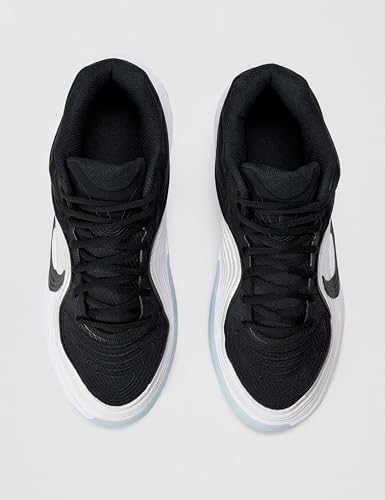 Nike Men's Precision 8 Mid Basketball Shoes, Black/Black-White-Ice Blue, 10