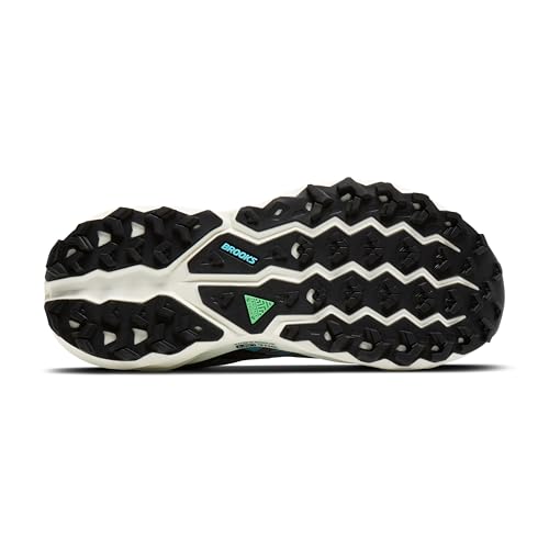 Brooks Women's Cascadia 19Sneaker, Rabbit Black Bluefish, 9 US