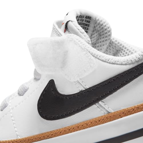 Nike Unisex Kids Court Legacy, White/Black/Desert Ochre/Gum Light Brown, 4C