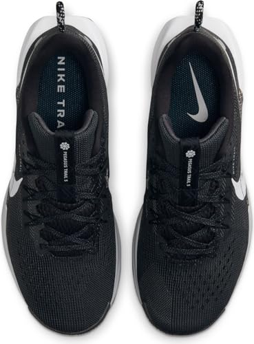 Nike Womens Pegasus Trail 5 Black/White/Anthracite/Wolf Grey 9 Medium