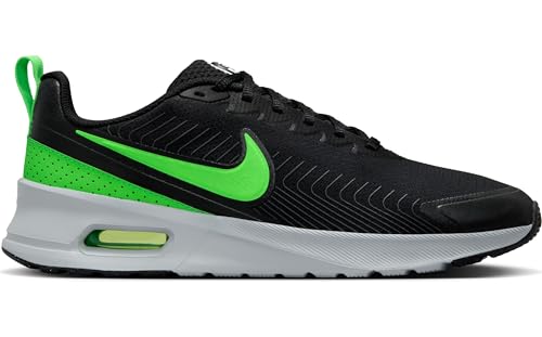 Nike Air Max Nuaxis Men's Shoes (HV5754-010, Black/Anthracite/Wolf Grey/Green Strike) Size 11