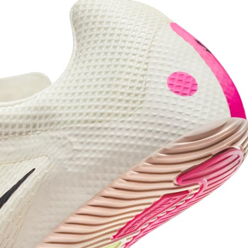Nike Rival Sprint Track & Field Sprinting Spikes (DC8753-101, Sail/Light Lemon Twist/Guava Ice/Fierce Pink) Size 9