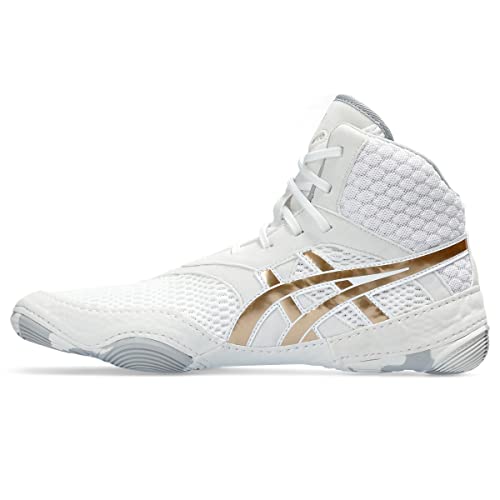 ASICS Women's MATBLAZER Wrestling Shoes, 6, White/Champagne