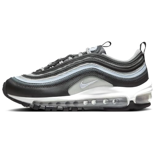 Nike Air Max 97 Big Kids’ Shoes (921522-033, Black/Iron Grey/Summit White/Blue Tint) Size 6