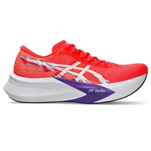 Asics Men Magic Speed 4 Running Shoe, FLASH RED/WHITE, 8 US