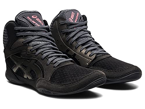 ASICS Kid's Snapdown 3 Grade School Wrestling Shoes, 3.5, Black/Gunmetal