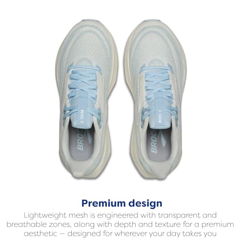 Brooks Women’s Revel 9 Neutral Running & Walking Shoe - Blue/Blue Wash/Metallic - 8 Medium