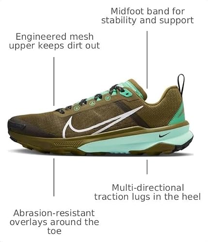 Nike React Terra Kiger 9 Adult DR2693-300 (Olive Flak/White-SPRIN), Size 9.5
