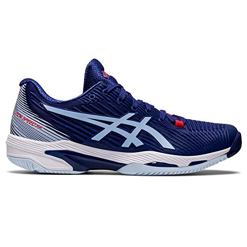 ASICS Donna Solution Speed FF 2 AC Tennis Shoes All Surface Shoe Dark Blue - Light Blue, blue, 6