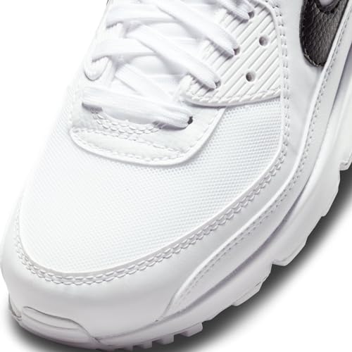 Nike Air Max 90, Men's Running Shoes, White Black White, 7 US