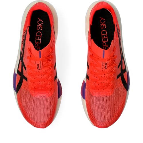 ASICS Unisex METASPEED Sky Tokyo Running, 7.5M / 9W, Flash RED/Black