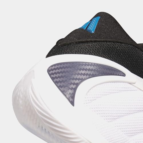 adidas, Unisex's Kids, Anthony Edwards 2 J Basketball Shoes (Big Kid), White/Black, 3.5, Medium Big Kid