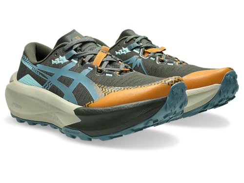 Asics Trabuco Max 5 Men's Trainers, Vintage Khaki Foggy Teal, 10.5 US
