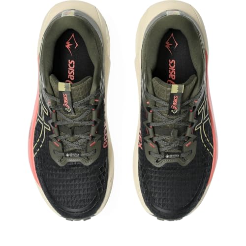 ASICS Women's Gel-Trabuco 13 GTX Running Shoe, 8, Black/Lemongrass