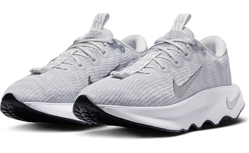 Nike Motiva Premium Women's Walking Shoes (FZ2115-101, Summit White/Pure Platinum/Black/Metallic Silver) Size 9.5