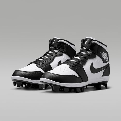 Jordan 1 Retro MCS Men's Baseball Cleats (White/Black/Black) Size 9