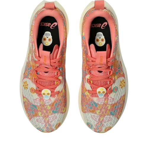 ASICS Women's Noosa TRI 16 Running Shoes, 8.5, Guava/Techno Cyan