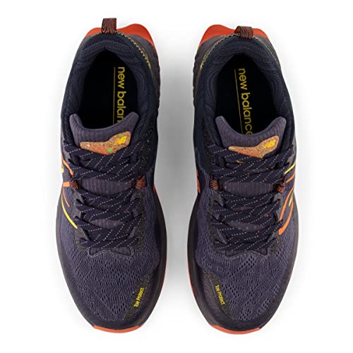 New Balance Men's Fresh Foam X Hierro V7 Running Shoe, Thunder/Vibrant Orange/Vibrant Apricot, 9.5